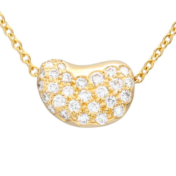 Tiffany & Co.    Elsa Peretti Bean Necklace 41cm K18YG Diamond 250149