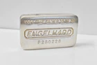 VTG Engelhard Elongated Octagon Old Pour P Series Mid 70s 10 oz Fine Silver Bar