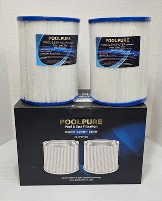 Pool Pure Pool & Spa Filtration PLFPDM28 2 Pack NIB Hot Tub Pool Filters
