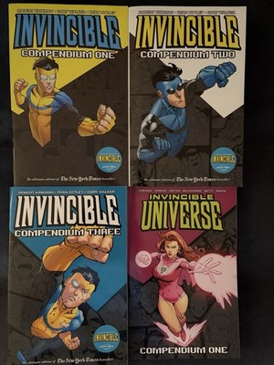 Invincible Compendium Set Volumes 1-3 plus Atom Eve Softcover 4 Books Total