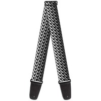 Guitar Strap - Mustache Monogram Black/Grays (Us Import) Acc Neu