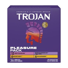 Trojan Pleasure Pack - 36 count - Condoms