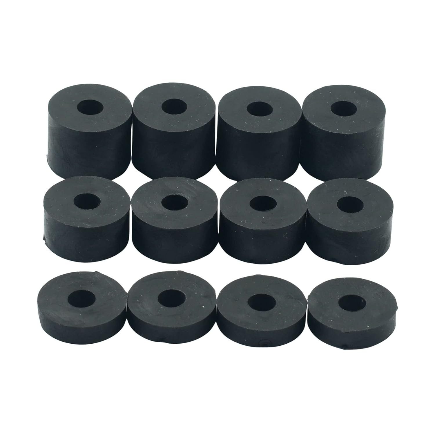 Hawkeng 6mm (M6) Medium Soft Rubber Spacers Standoff Washers Shore A 55 (12 Pac