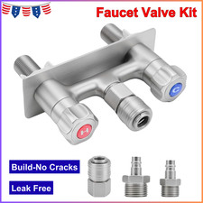 RV Exterior Quick Connect Faucet Valve Kit,4Inch Camper Outside Outdoor Bathroom