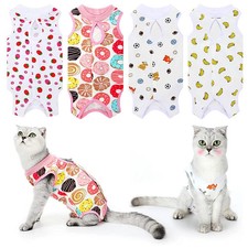 Cat Surgery Recovery Suit for Anti-licking Wounds or Skin Diseases Breathable Ca