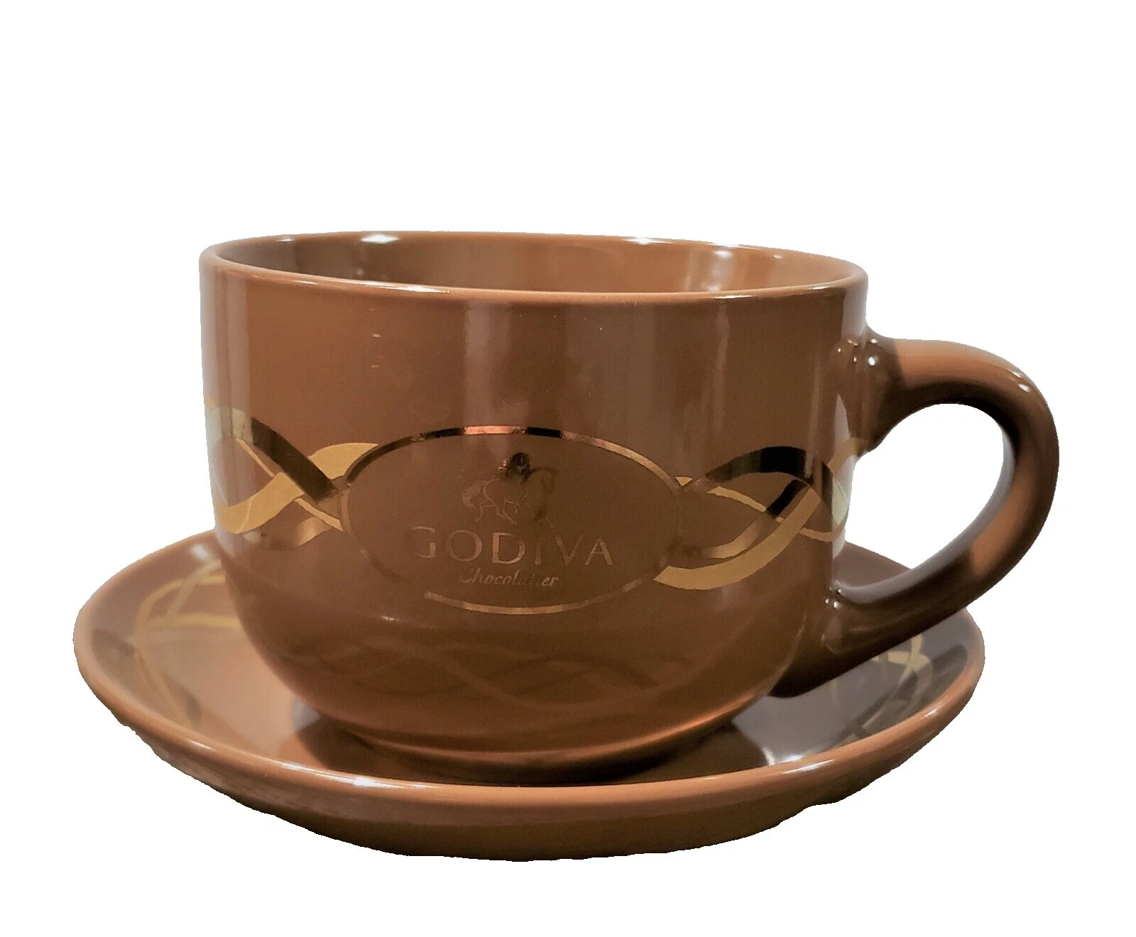 Juegos de platos y tazas de Café Marrón