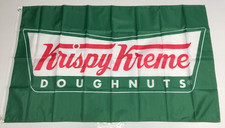 Krispy Kreme Banner Flag - Doughnuts Fast Food Memorabilia Sign Man Cave
