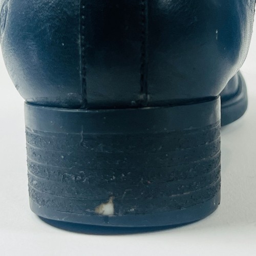 Botas de montar Born negras de tela de cuero para mujer 8M hasta la rodilla con hebilla y cremallera - Imagen 11 de 11