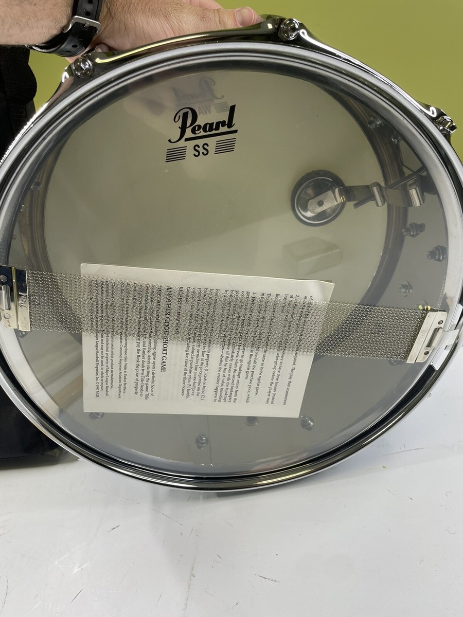 Pearl SS Steel Shell Snare Drum 14in x 6in Made in Taiwan w