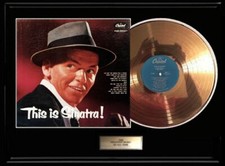 FRANK SINATRA THIS IS FRANK SINATRA ALBUM GOLD RECORD LP NON RIAA AWARD RARE!
