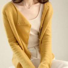 Women Knitted Cardigan Shirt Coat Blouse Top Sweater Jacket Thin Knitwear Chic