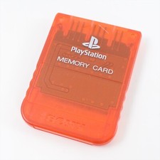 PS MEMORY CARD See Through Red SCPH-1192 Playstation Official Made in Japan 2609