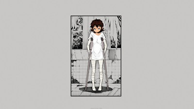 Anime dp trash shirato marin brunette short hair brown Playmat Game Mat Desk