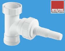 Kitchen Sink Washing Machine or Dishwasher Extension Tee for Trap Waste