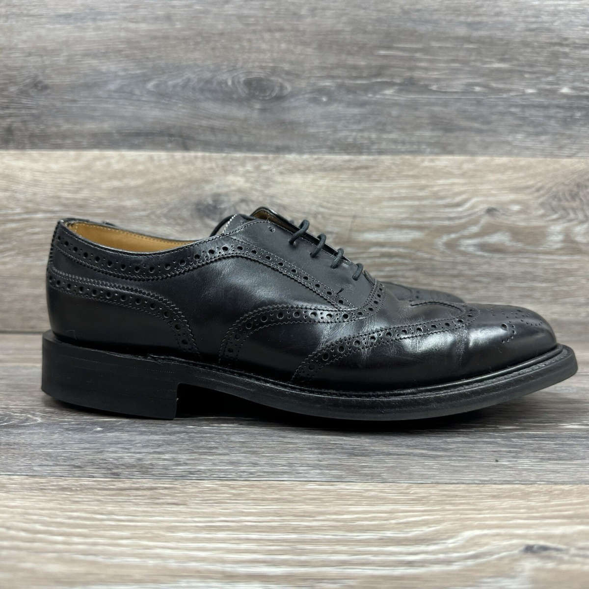 靴 JOSEPH CHEANEY / PENHILLR Joseph Cheaney Black Leather Oxford hythe Shoes Men Uk 8 Us