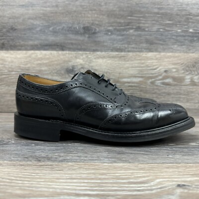 Joseph Cheaney Black Leather Oxford hythe Shoes Men Uk 8 Us 9 diamite Soles  | eBay