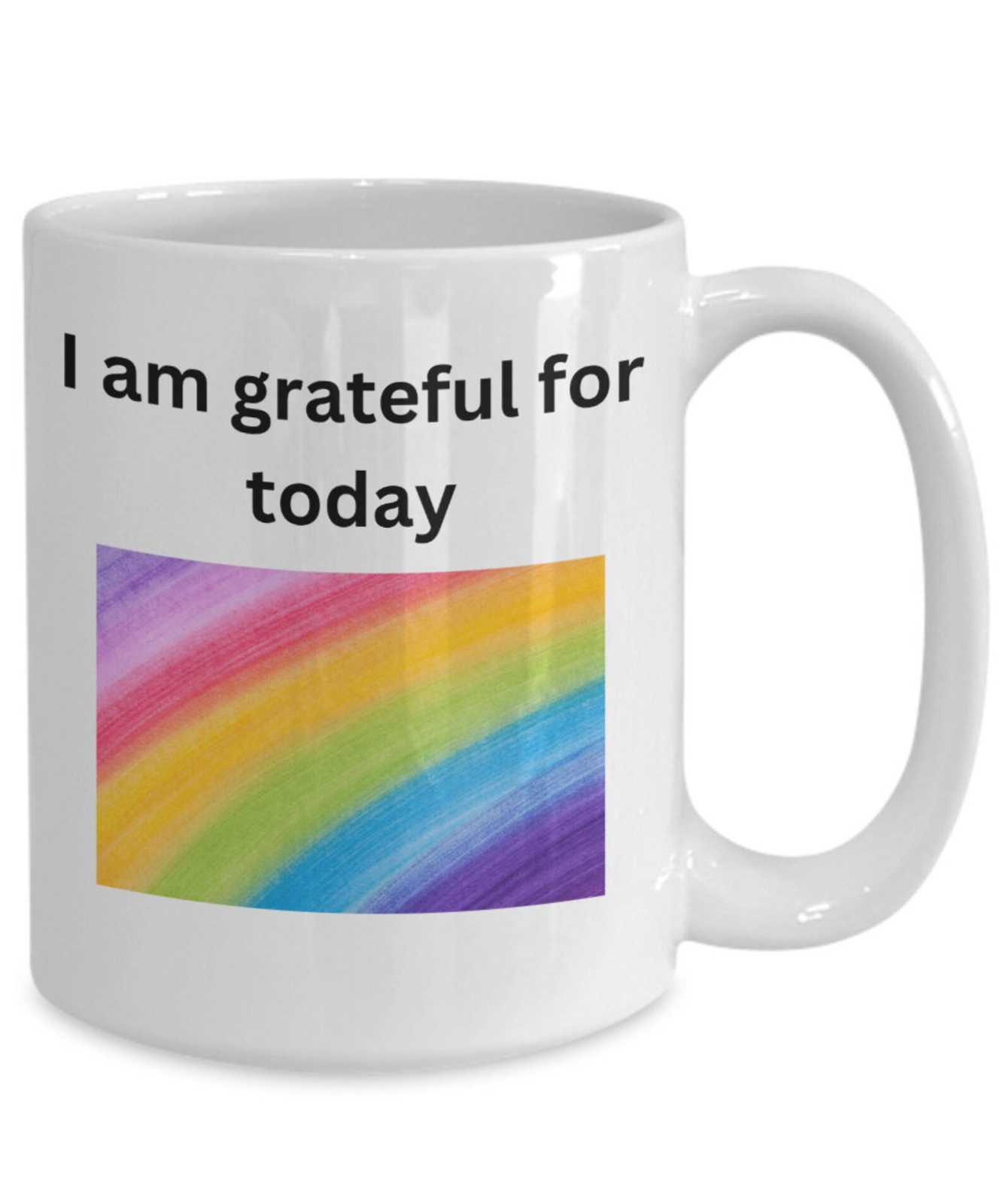 I Am Grateful Inspirational Quote Mindful Quote Positive Quote Grateful Gift Mug