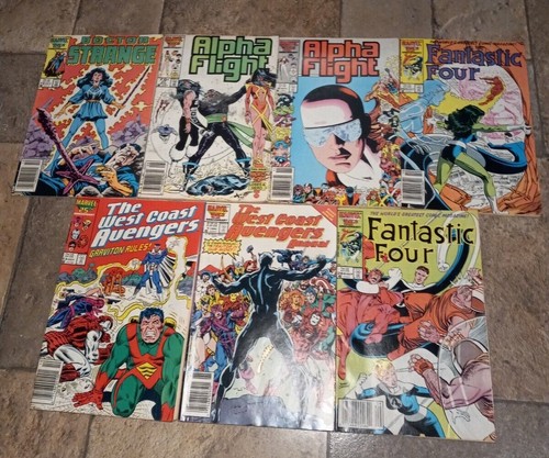 Lotto di 7 fumetti Marvel 25° anniversario vintage anni 80