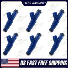 Set of 6 Upgrade Fuel Injectors 0280150907 For Ford F-150 4.9L l6 1990-1992 