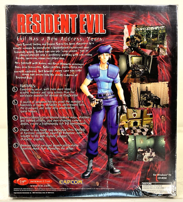 Resident Evil 1 Capcom Big Box PC Windows Computer New in Box 1996