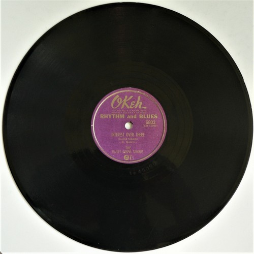 BAILEY GOSPEL SINGERS ~ 78rpm 10" ~ JOURNEY TO THE SKIES ~ 1950 ~ Sacred Singing - Picture 3 of 4