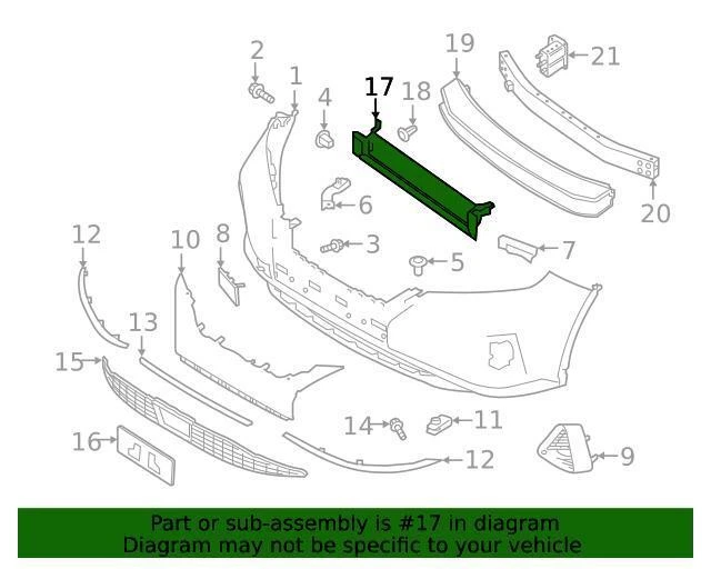 ✅ 2023 NISSAN MURANO AIR SHUTTER RADIATOR PN:62330-9HS0A OEM Foto 2 de 4