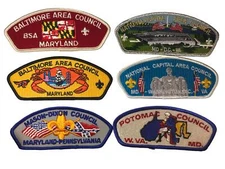 Lot of Maryland Councils 1/2 Dozen BSA CSPs Mint CSP (BHP1845)