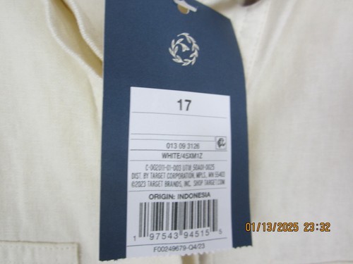 Universal Thread Women's Cream One Piece Belted Linen Blend Utility Jumpsuit 17 - Picture 10 of 20