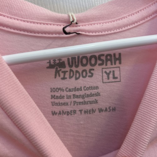 NWT Whoosah Pink Youth Take A Hike Graphic Short Sleeve T-Shirt Kids Size Large - Picture 14 of 15