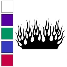 Flames Fire Vinyl Decal Sticker Multiple Colors Sizes 7263