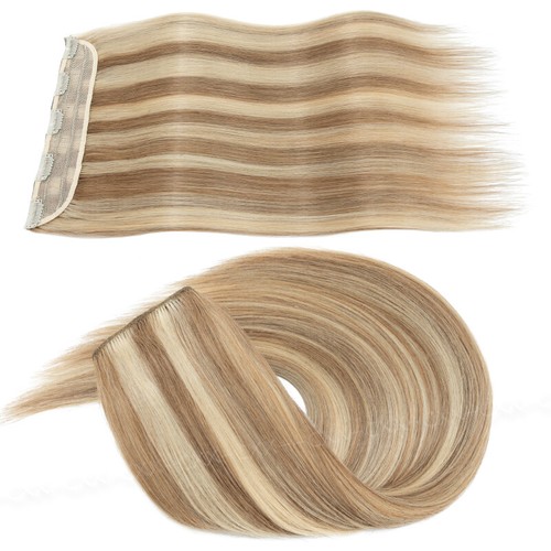 100G Thick Human Hair Extensions Clip In Real Remy One Piece Weft 3/4 Full Head - Picture 45 of 61