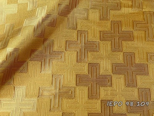 Church Liturgical Vestments Metallic Brocade With Crosses in 17 colors - Picture 10 of 18