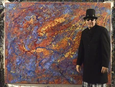 Jackson Pollock style￼ Profession￼al Painting 81” X 62”(6ft 9in)Abstract Modern