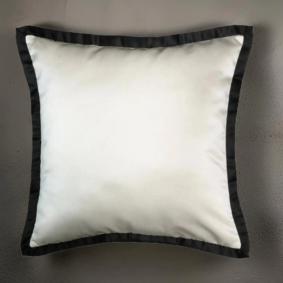 Veratex DEVILLE Almohada Europea Reversible Falsa X2 Paquetes Blanco/Negro NUEVO 26"  Foto 4 de 4