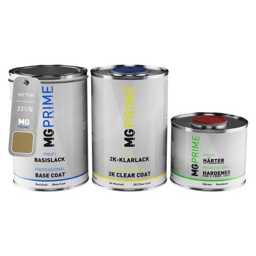 Vernice Auto TRISTARcolor Avorio Senegal 204 – Barattolo 1 Litro Pronto All'uso, Alta Copertura E Precisione Cromatica, Per Fiat/Lancia, Made In Germany