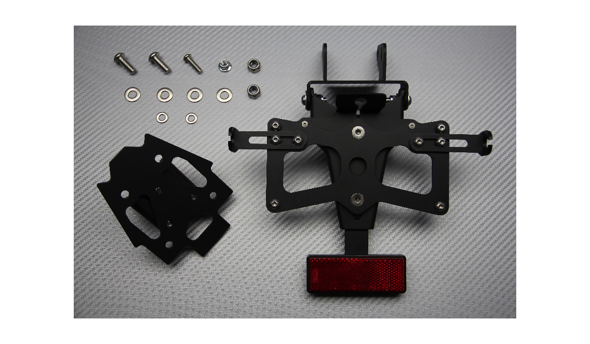 Support de Plaque CNC pour Suzuki GSX-S 1000 2016-2020 Noir En Aluminium