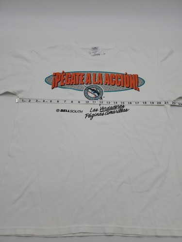 Florida Marlins Vintage Large White Signed By Marlins Mermaids Men Sport..#3115 - Picture 7 of 13