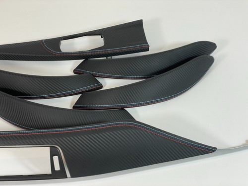BMW LHD F30 F31 F34 F36 F80 Carbon Leather Leder M STITCHING interior trim set - 第 1/11 張圖片