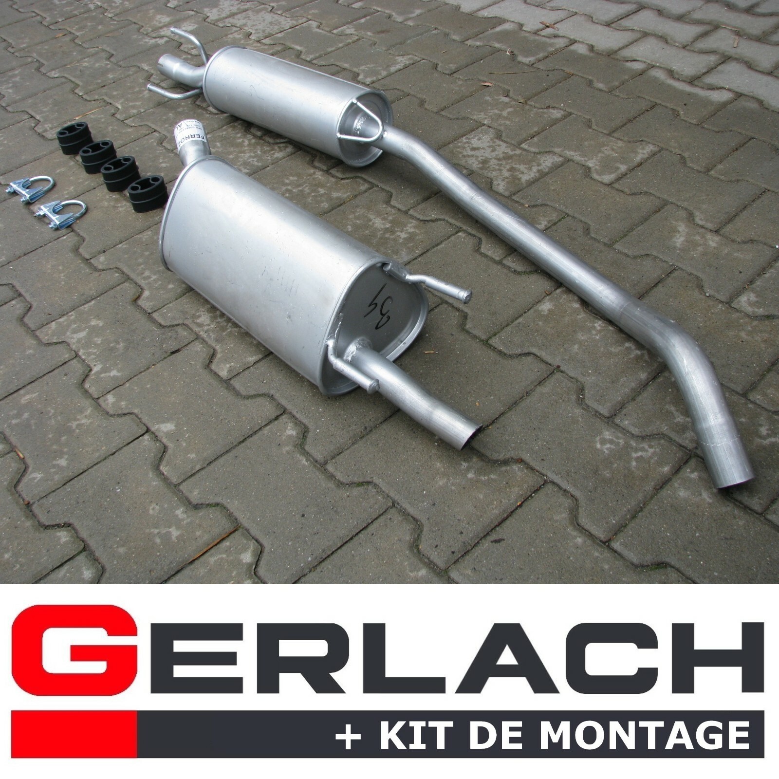 Silencieux d'échappement pour Opel Corsa B 1.2 i 16V de 1998 à 2000 hayon version F030