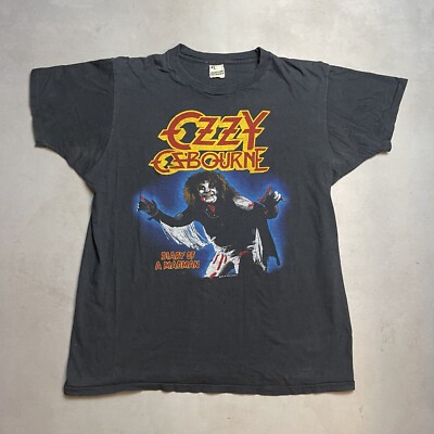 Vintage 80s Ozzy Ozbourne Diary of Madman Rock Tee Shirt