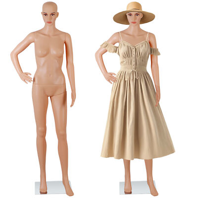 Female Mannequin Manikin Dress Form 69'' Adjustable Mannequin Full Body with Base