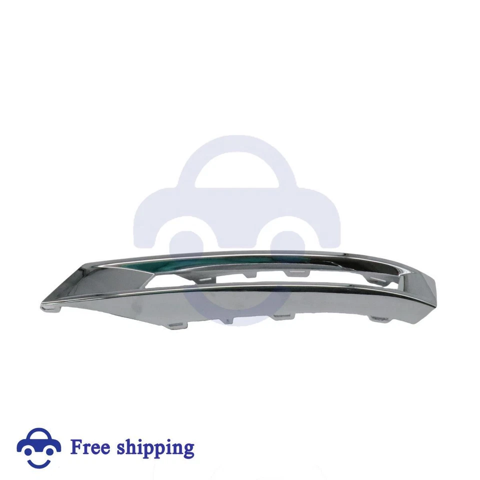 Front Bumper Fog Light Grille Cover Set For 10-15 Mercedes-Benz GLK350 Set of 2 - Image 4 of 4