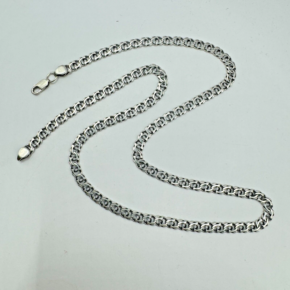 アクセサリー vintage silver925 chain necklace Vintage Unusual 925 Sterling Silver Chain Necklace, Signed