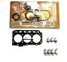 3tnv84 Metal Kit Main Rod Bearing+full Gasket Set For Yanmar 3605 3720 Tractor