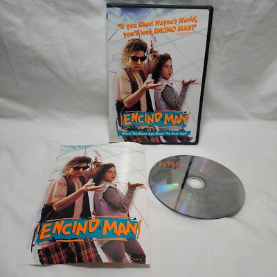 Encino Man DVD Brendan Frasier, Pauly Shore 1992 Stoner Comedy, Insert