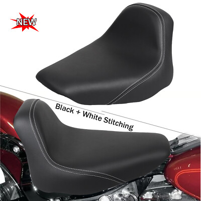 US Black Driver Solo Seat For Harley Heritage Softail Classic