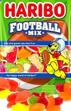 Haribo Football Mix Gummy Candy 8 LBs Bulk Soft Candies Gummies