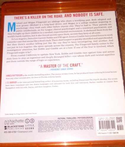 JAMES PATTERSON THE COAST TO COAST MURDERS MP3 CD AUDIO BOOK UNABRIDGED - Picture 2 of 3
