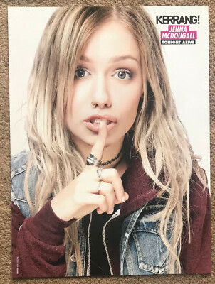 JENNA McDOUGALL - 2015 full page UK magazine poster TONIGHT ALIVE