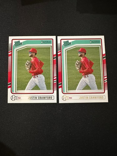2-2024 Donruss Justin Crawford Lot Rated Prospect RC Rookie Card Phillies